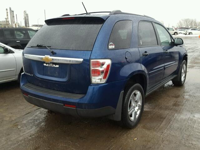 2CNDL23F686286407 - 2008 CHEVROLET EQUINOX LS BLUE photo 4