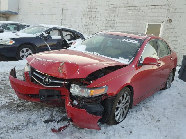 JH4CL969X6C010653 - 2006 ACURA TSX RED photo 2