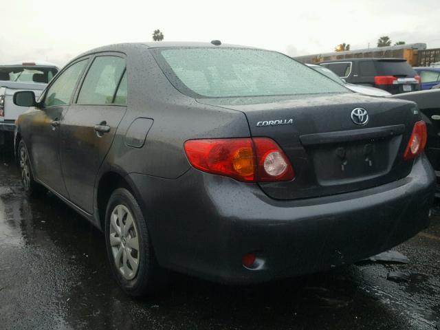 1NXBU40E99Z025173 - 2009 TOYOTA COROLLA BA GRAY photo 3