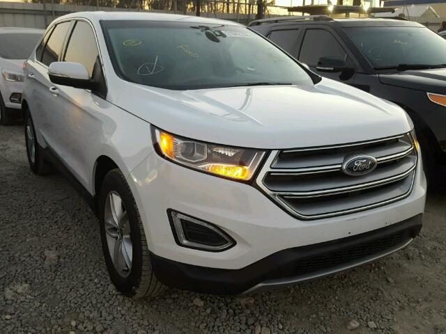 2FMTK4J82FBB06536 - 2015 FORD EDGE SEL WHITE photo 1