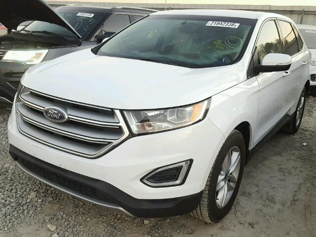 2FMTK4J82FBB06536 - 2015 FORD EDGE SEL Білий фото 2