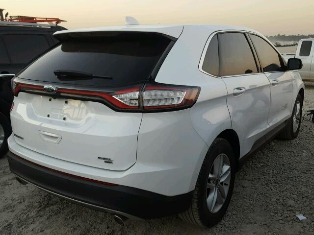 2FMTK4J82FBB06536 - 2015 FORD EDGE SEL WHITE photo 4