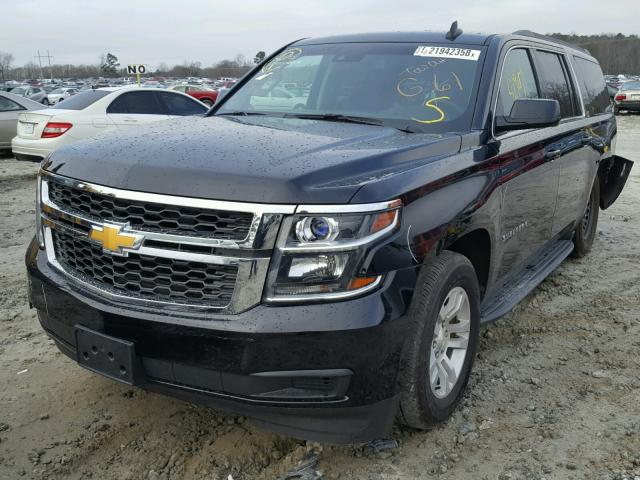 1GNSCHKC1GR434446 - 2016 CHEVROLET SUBURBAN C BLACK photo 2