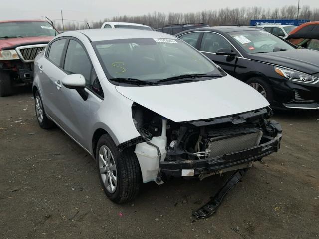 KNADM4A3XD6173613 - 2013 KIA RIO LX SILVER photo 1