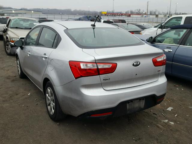 KNADM4A3XD6173613 - 2013 KIA RIO LX Արծաթագույն լուսանկար 3