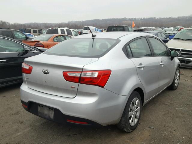 KNADM4A3XD6173613 - 2013 KIA RIO LX Արծաթագույն լուսանկար 4