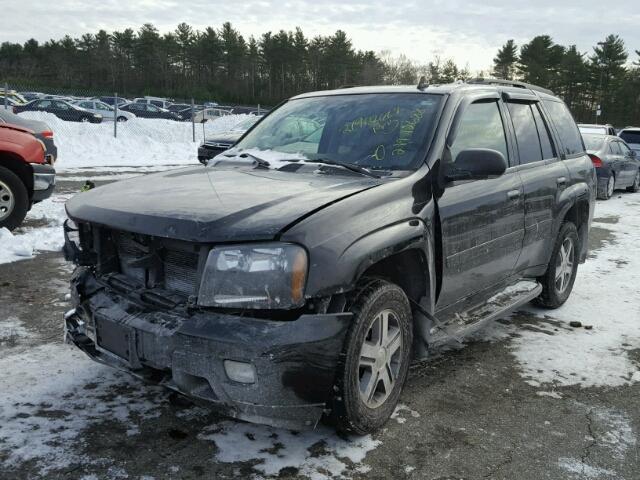 1GNDT13S972228046 - 2007 CHEVROLET TRAILBLAZE BLACK photo 2