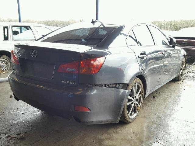 JTHBK262X82065685 - 2008 LEXUS IS 250 CHARCOAL photo 4