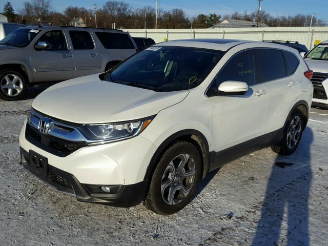 2HKRW1H59HH506100 - 2017 HONDA CR-V EX WHITE photo 2