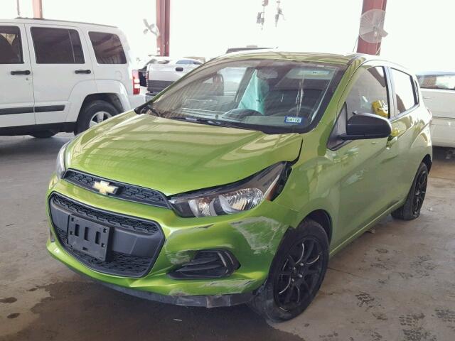 KL8CB6SA6GC594868 - 2016 CHEVROLET SPARK LS GREEN photo 2