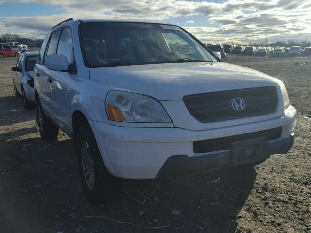 2HKYF18403H534573 - 2003 HONDA PILOT EX WHITE photo 1