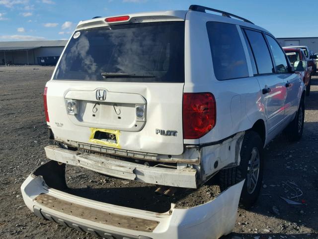 2HKYF18403H534573 - 2003 HONDA PILOT EX WHITE photo 4