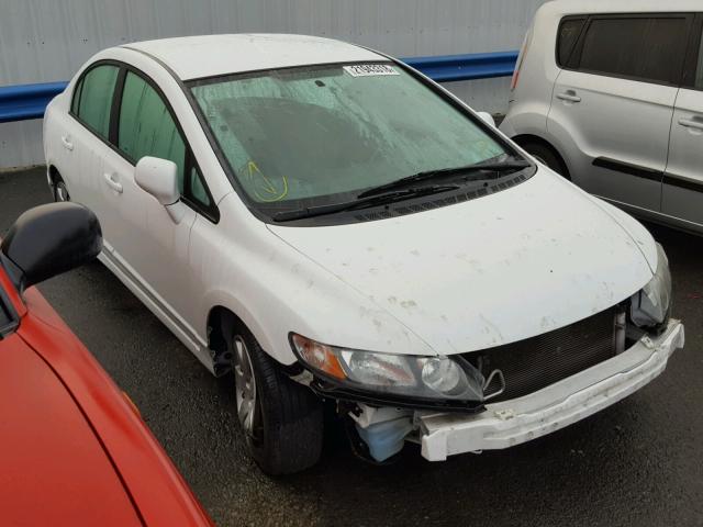 2HGFA1F59BH542973 - 2011 HONDA CIVIC LX WHITE photo 1