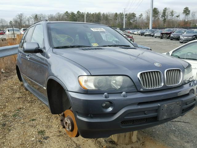 5UXFB33592LH33289 - 2002 BMW X5 4.4I GRAY photo 1