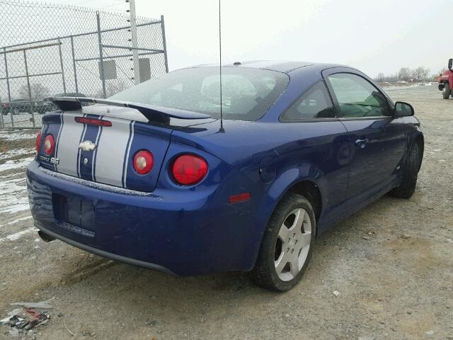 1G1AM15B067847246 - 2006 CHEVROLET COBALT SS BLUE photo 4