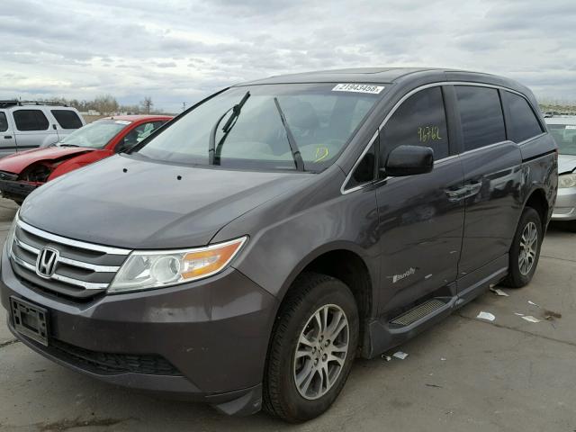 5FNRL5H61CB090270 - 2012 HONDA ODYSSEY EX CHARCOAL photo 2