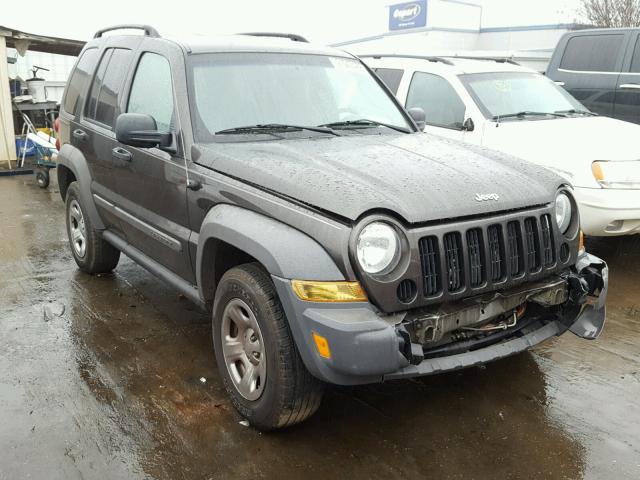 1J4GL48K45W620822 - 2005 JEEP LIBERTY SP CHARCOAL photo 1