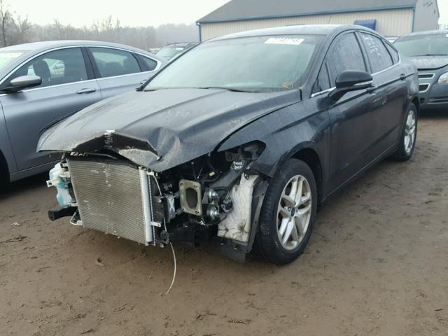 1FA6P0H79E5395092 - 2014 FORD FUSION SE BLACK photo 2