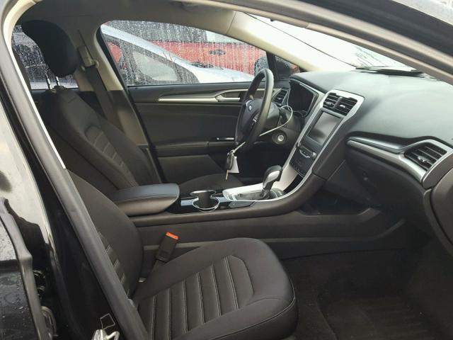 1FA6P0H79E5395092 - 2014 FORD FUSION SE BLACK photo 5