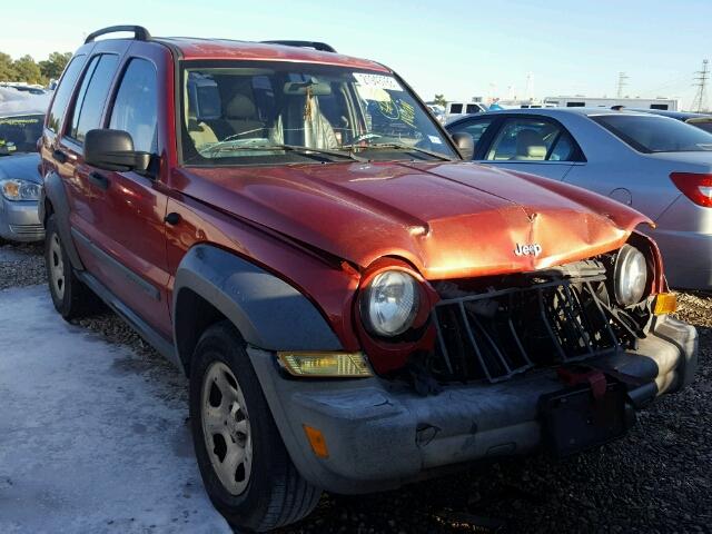 1J4GK48K46W158668 - 2006 JEEP LIBERTY SP RED photo 1