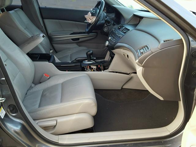 1HGCP26899A138548 - 2009 HONDA ACCORD EXL GRAY photo 5