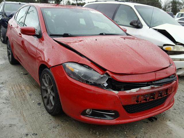 1C3CDFBAXDD298487 - 2013 DODGE DART SXT RED photo 1