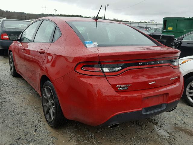 1C3CDFBAXDD298487 - 2013 DODGE DART SXT RED photo 3