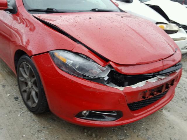 1C3CDFBAXDD298487 - 2013 DODGE DART SXT RED photo 9