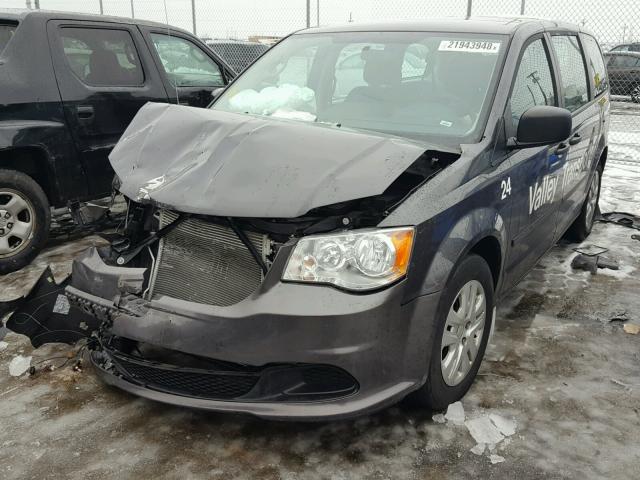 2C4RDGBG7GR251208 - 2016 DODGE GRAND CARA GRAY photo 2