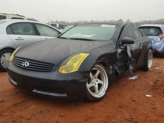 JNKCV54E24M810552 - 2004 INFINITI G35 BLACK photo 2