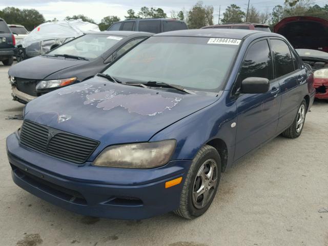 JA3AJ26E23U072751 - 2003 MITSUBISHI LANCER ES BLUE photo 2