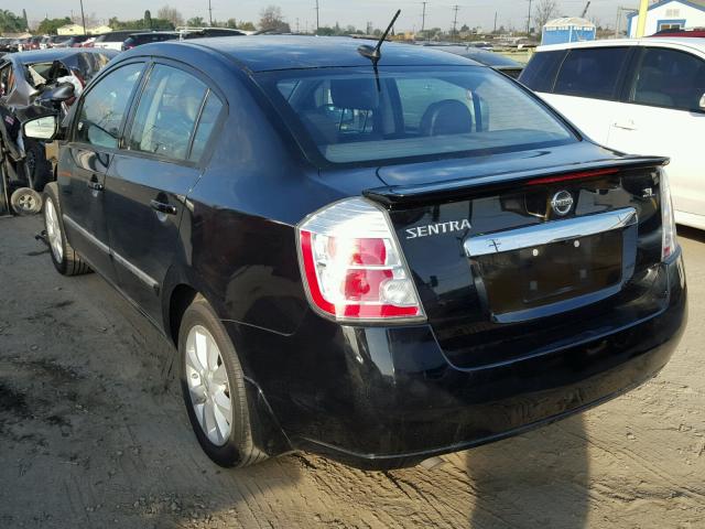 3N1AB6AP2CL735523 - 2012 NISSAN SENTRA 2.0 BLACK photo 3