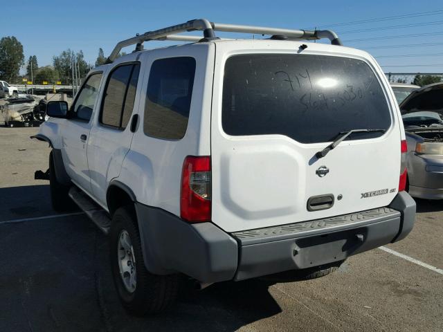 5N1ED28Y0YC500794 - 2000 NISSAN XTERRA XE WHITE photo 3