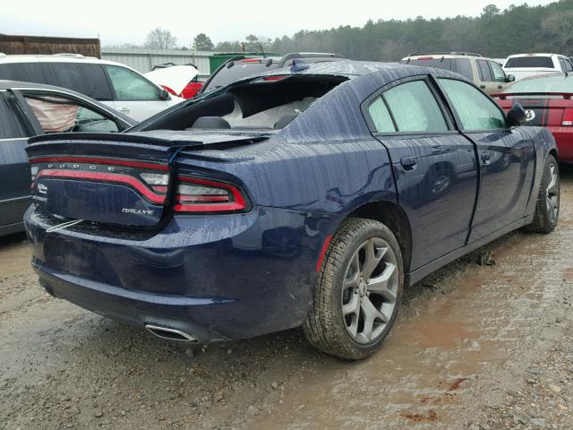 2C3CDXHG9HH520561 - 2017 DODGE CHARGER SX BLUE photo 4