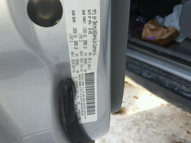 1J8HG48K86C134315 - 2006 JEEP COMMANDER SILVER photo 10