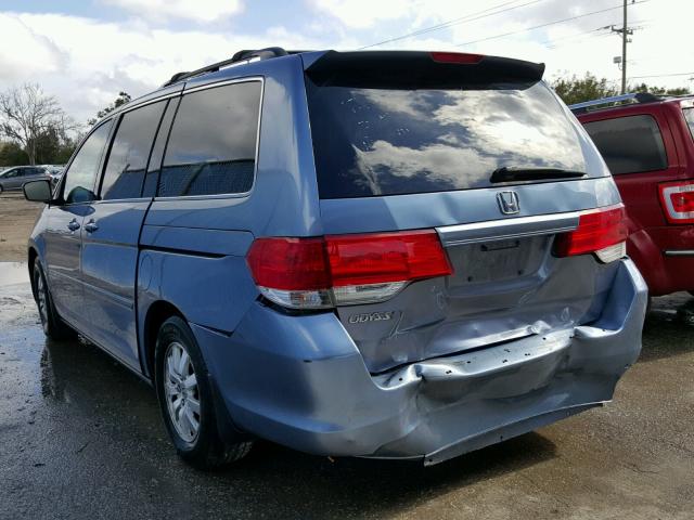 5FNRL38748B064217 - 2008 HONDA ODYSSEY EX BLUE photo 3