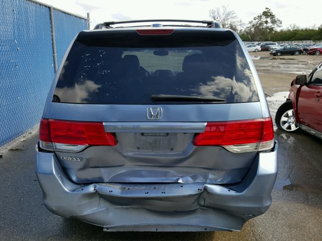 5FNRL38748B064217 - 2008 HONDA ODYSSEY EX BLUE photo 9