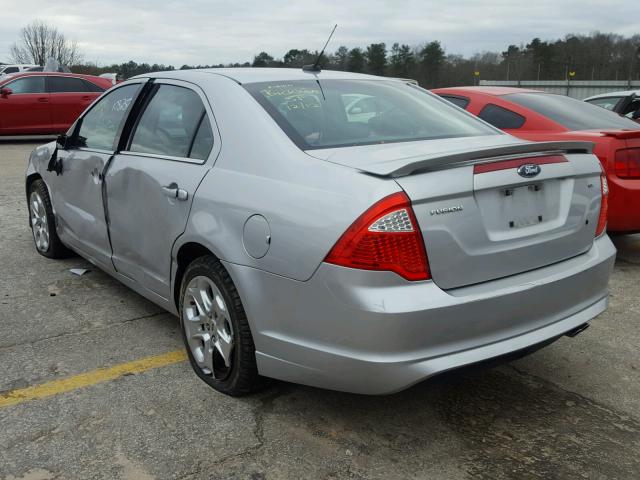 3FAHP0HA9AR243826 - 2010 FORD FUSION SE SILVER photo 3