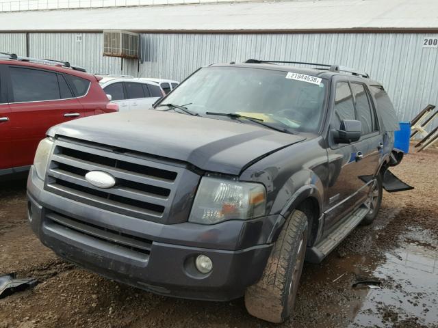 1FMFU19507LA40201 - 2007 FORD EXPEDITION BLACK photo 2