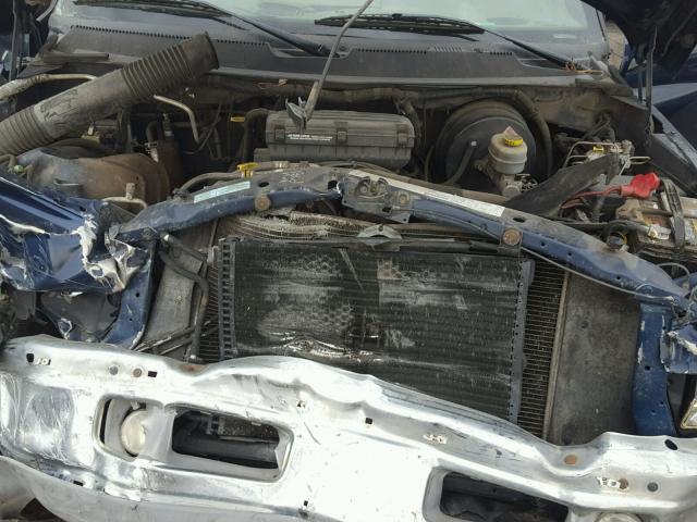 1B7HF13Z01J588799 - 2001 DODGE RAM 1500 BLUE photo 7