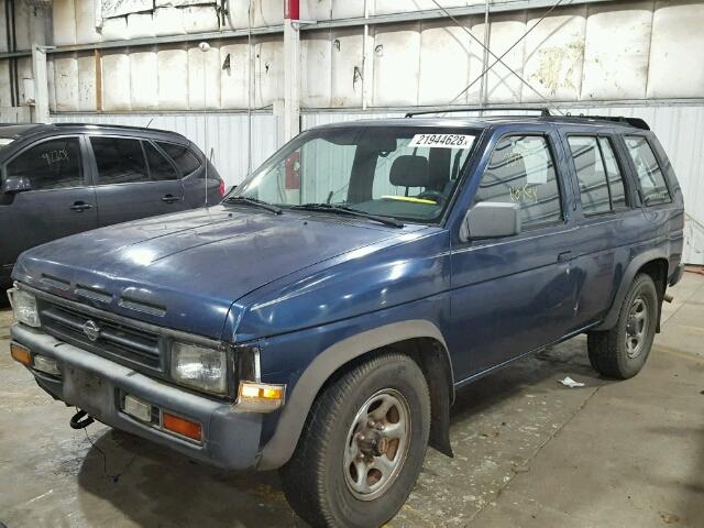 JN8HD17Y6PW128005 - 1993 NISSAN PATHFINDER BLUE photo 2