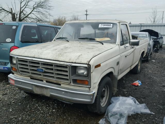 2FTCF15Y2GCA46514 - 1986 FORD F150 WHITE photo 2