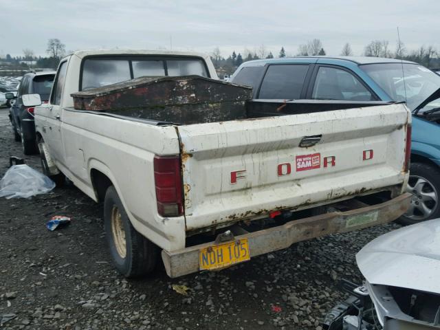 2FTCF15Y2GCA46514 - 1986 FORD F150 WHITE photo 3