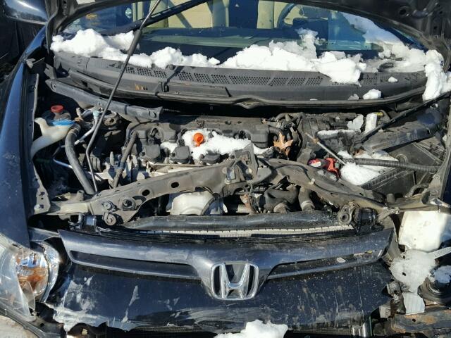 2HGFG12636H538680 - 2006 HONDA CIVIC LX BLACK photo 7