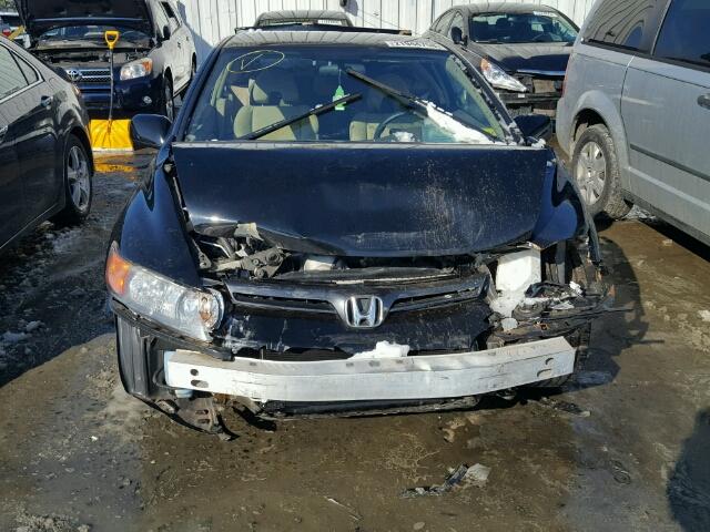 2HGFG12636H538680 - 2006 HONDA CIVIC LX BLACK photo 9