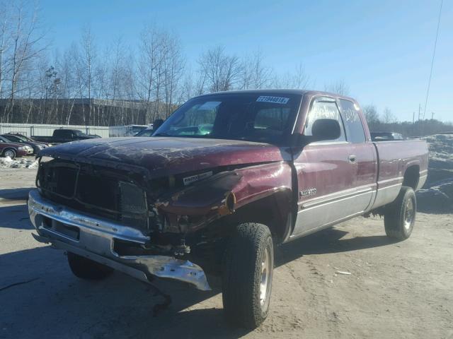 3B7KF23641G820484 - 2001 DODGE RAM 2500 RED photo 2