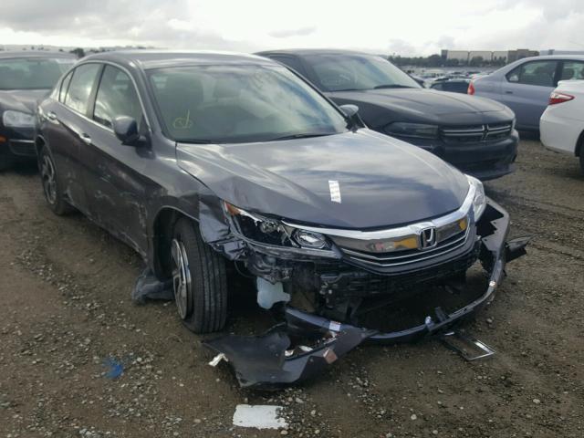 1HGCR2F37HA220520 - 2017 HONDA ACCORD LX GRAY photo 1