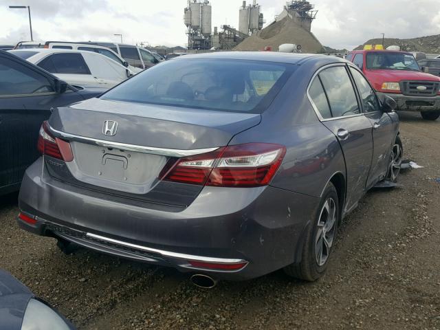 1HGCR2F37HA220520 - 2017 HONDA ACCORD LX GRAY photo 4