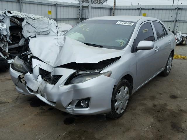 JTDBL40E89J013136 - 2009 TOYOTA COROLLA BA SILVER photo 2