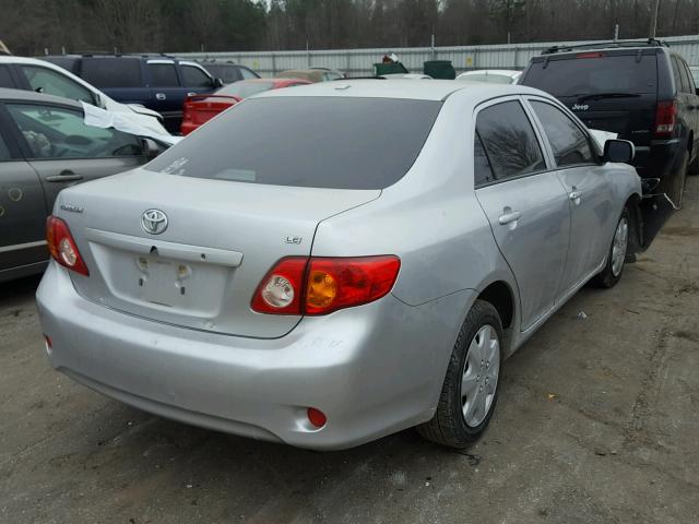 JTDBL40E89J013136 - 2009 TOYOTA COROLLA BA SILVER photo 4